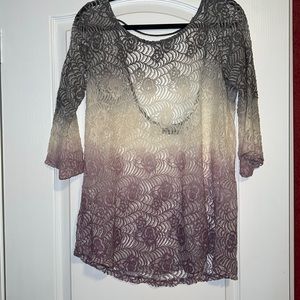 Gimmicks Lavender Lace Blouse